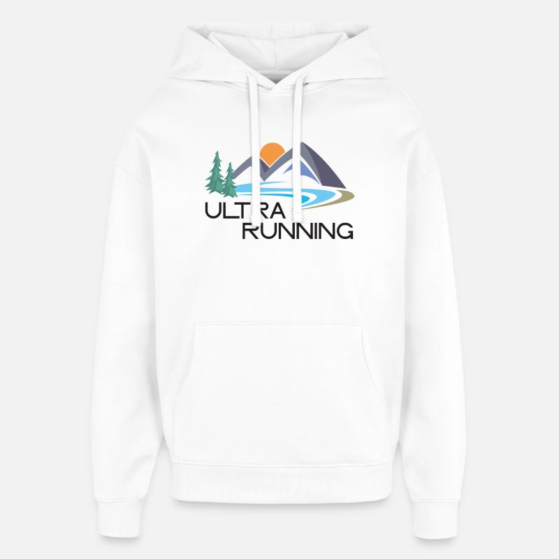Ultra Running - Sweat à capuche unisexe Stanley/Stella Oversized - blanc