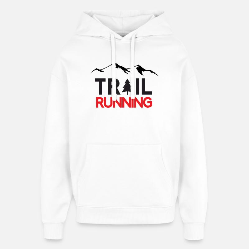 Trail Running - Sweat à capuche unisexe Stanley/Stella Oversized - blanc