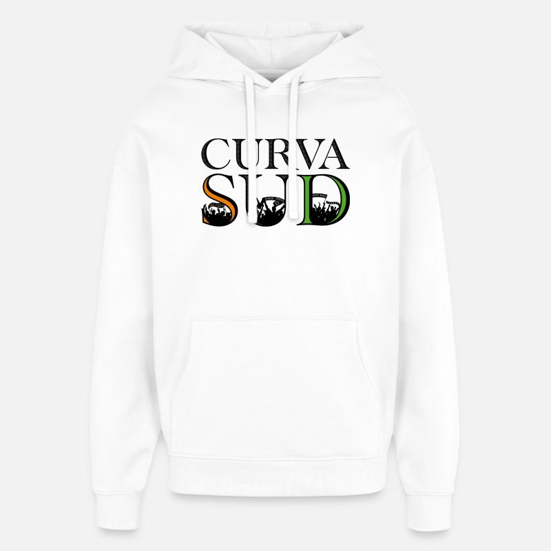 Curva Sud - Sweat à capuche unisexe Stanley/Stella Oversized - blanc