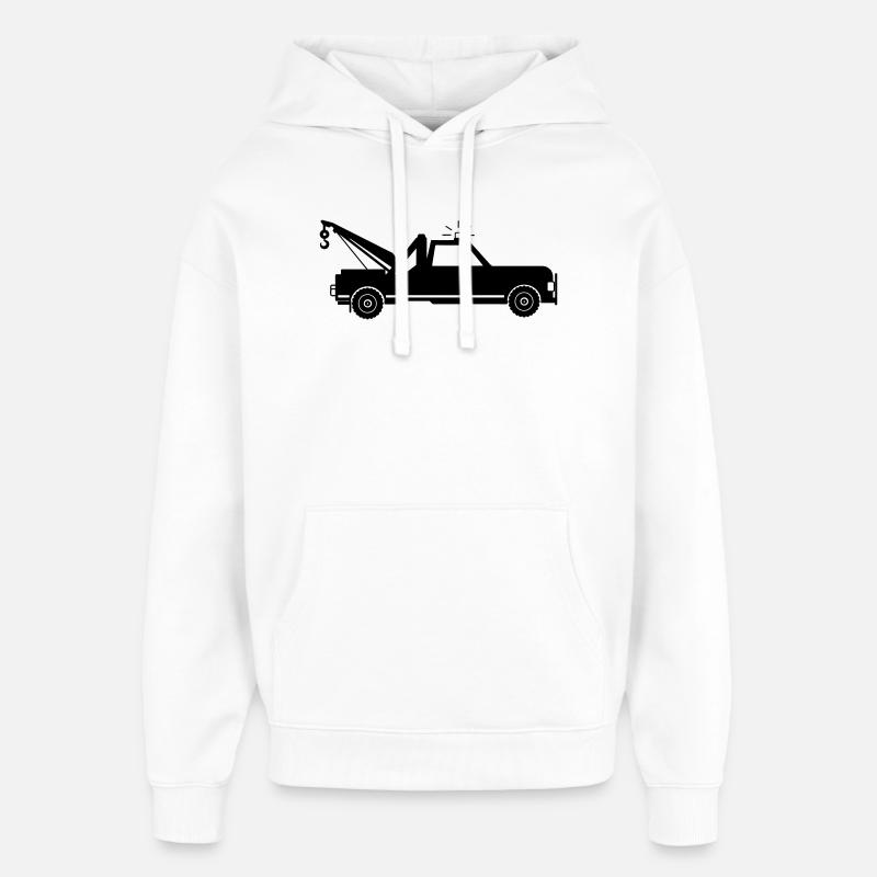 Abschleppwagen - Oversized Unisex Hoodie von Stanley/Stella - Weiß