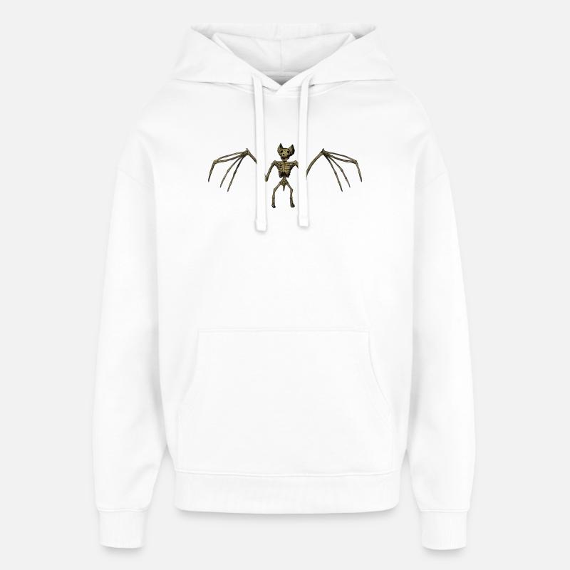 Démon squelette avec des ailes - Sweat à capuche unisexe Stanley/Stella Oversized - blanc