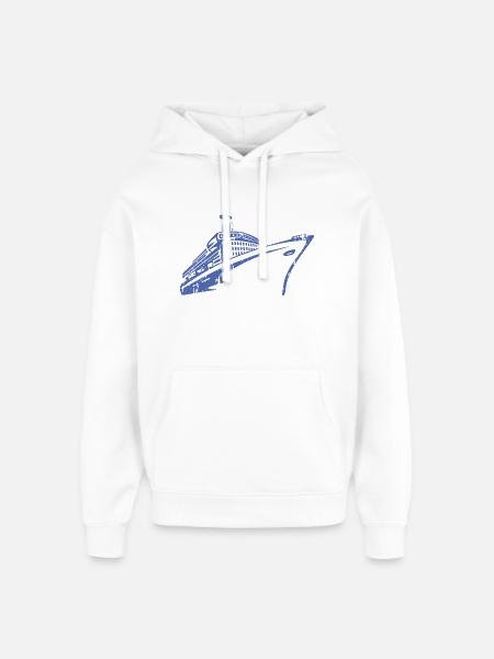 Cruise Ship Cruise Ship Luxury - Oversized Unisex Hoodie by Stanley/Stella - white