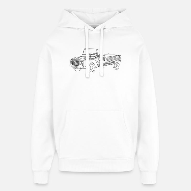 La Mehari - Sweat à capuche unisexe Stanley/Stella Oversized - blanc