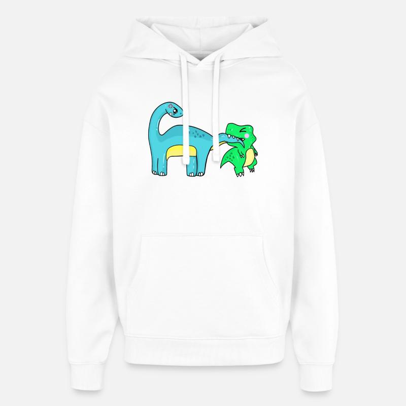 Image de l’espace réservé Dino - Sweat à capuche unisexe Stanley/Stella Oversized - blanc