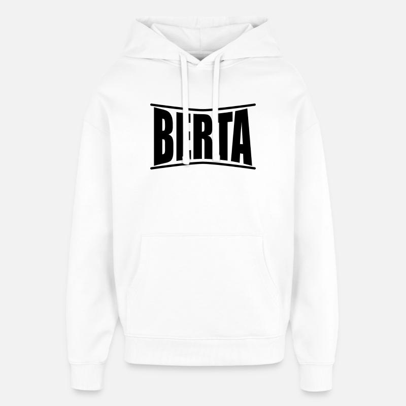 Idée cadeau t-shirt Berta - Sweat à capuche unisexe Stanley/Stella Oversized - blanc