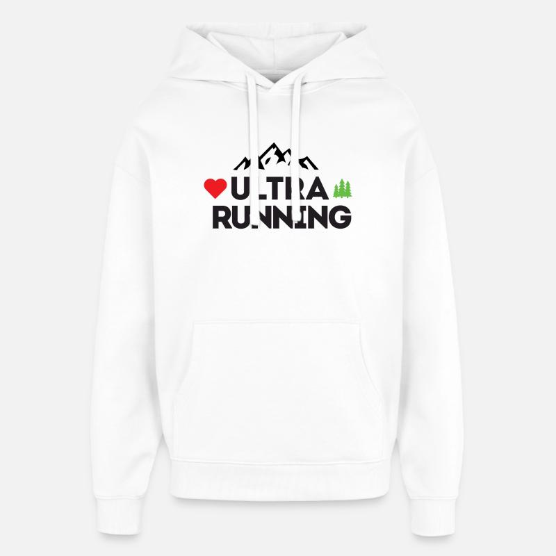 Ultra Running – Mon amour - Sweat à capuche unisexe Stanley/Stella Oversized - blanc
