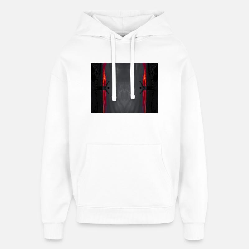 Les mains vers le ciel - Sweat à capuche unisexe Stanley/Stella Oversized - blanc