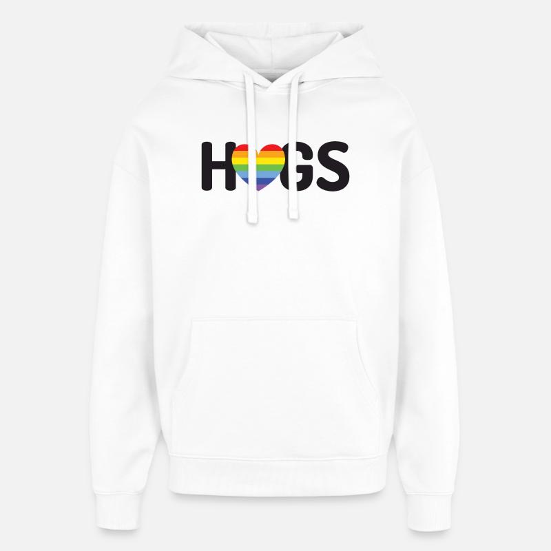 Câlins LGBT - Sweat à capuche unisexe Stanley/Stella Oversized - blanc