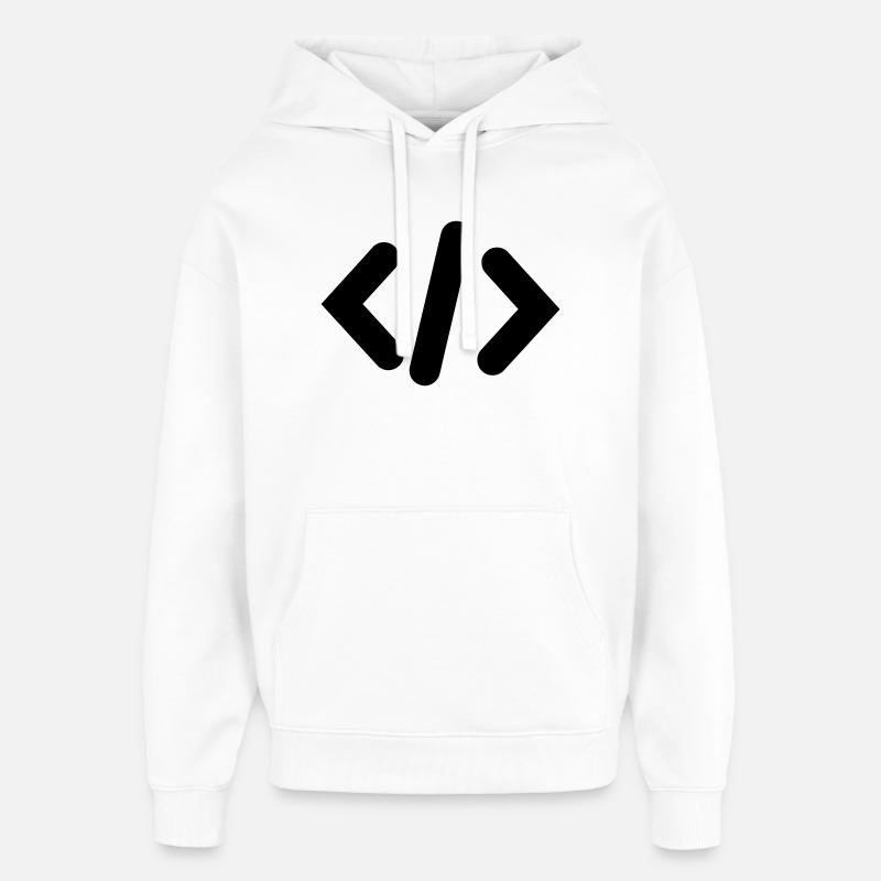 Code du programmeur - Sweat à capuche unisexe Stanley/Stella Oversized - blanc