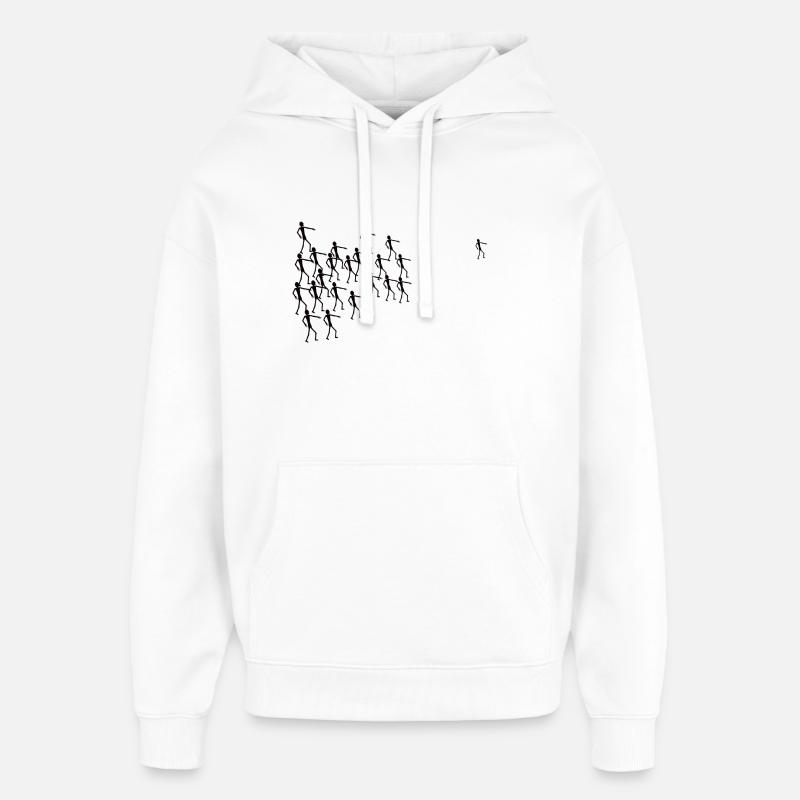 Poursuite - Sweat à capuche unisexe Stanley/Stella Oversized - blanc