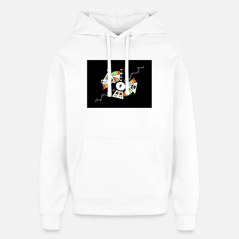 Bonnes vibrations - Sweat à capuche unisexe Stanley/Stella Oversized - blanc