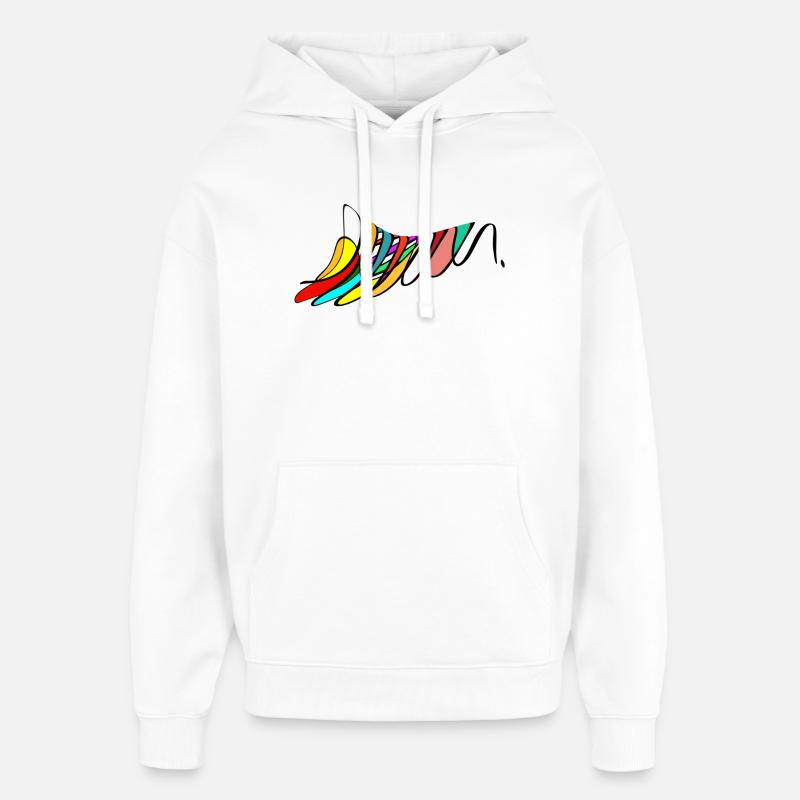 Se sentir bien - Sweat à capuche unisexe Stanley/Stella Oversized - blanc