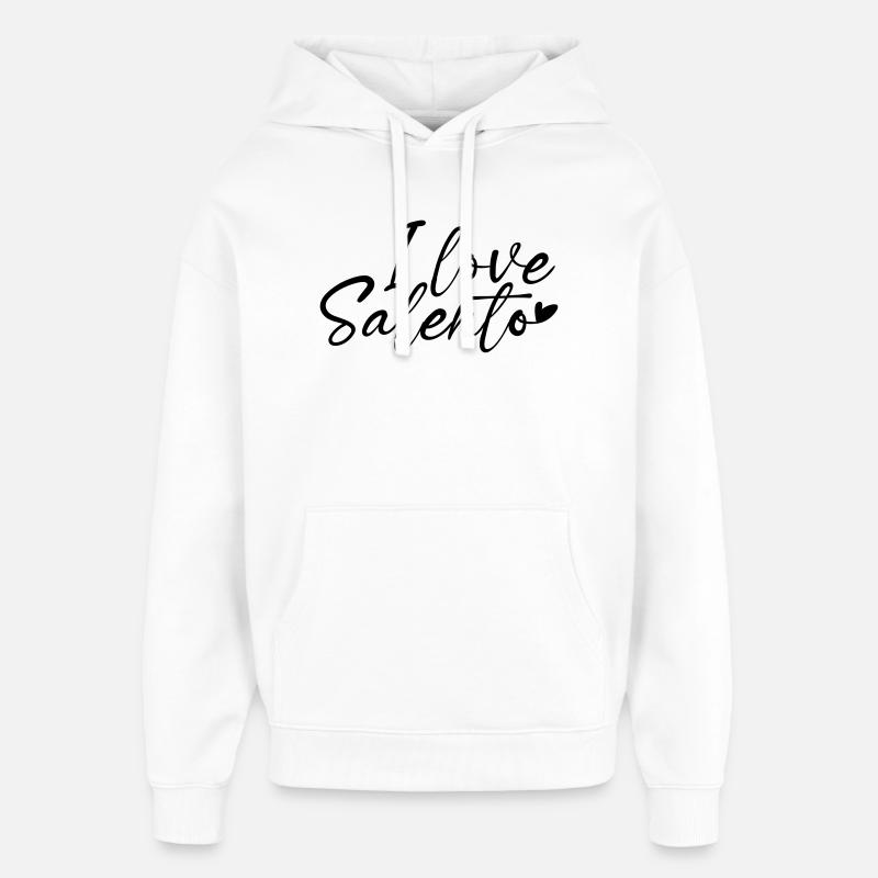 J’adore le Salento - Sweat à capuche unisexe Stanley/Stella Oversized - blanc