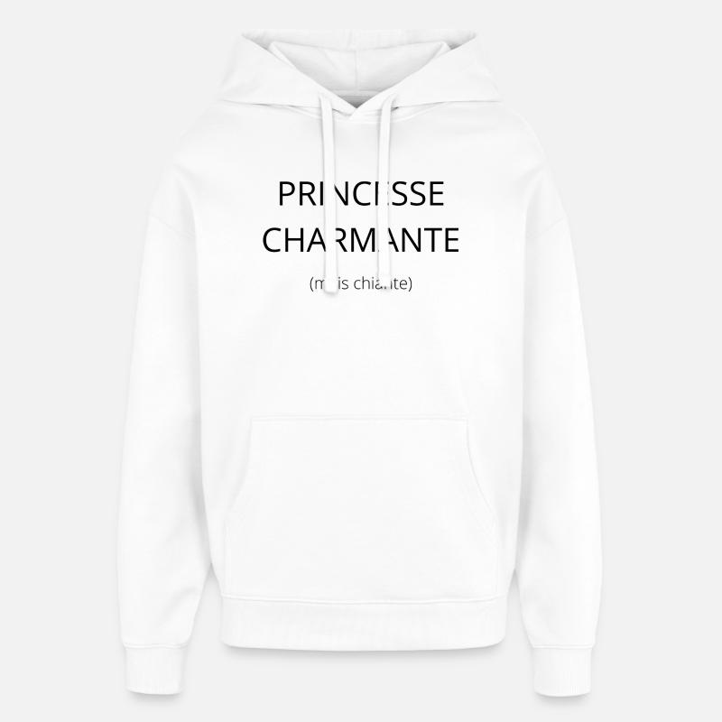 Princesse charmante - Sweat à capuche unisexe Stanley/Stella Oversized - blanc
