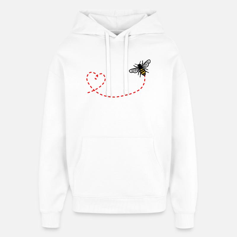 L’amour à - Sweat à capuche unisexe Stanley/Stella Oversized - blanc