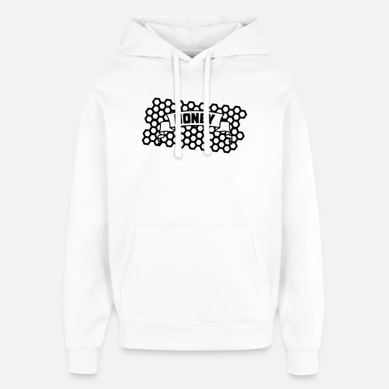 Rayon de miel - Sweat à capuche unisexe Stanley/Stella Oversized - blanc