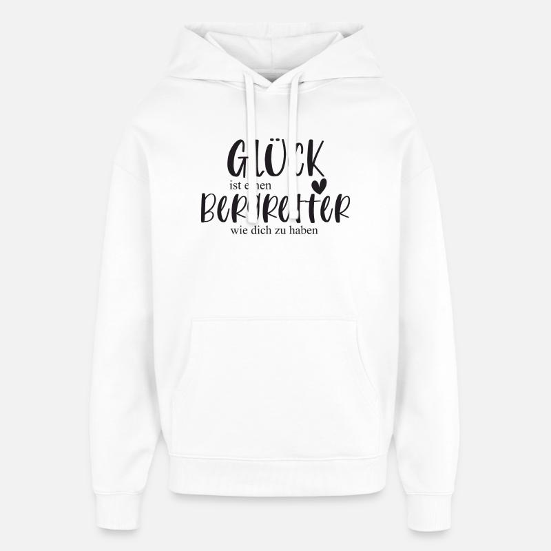 Bergretter Berg Klettern Berg Geschenk - Oversized Unisex Hoodie von Stanley/Stella - Weiß