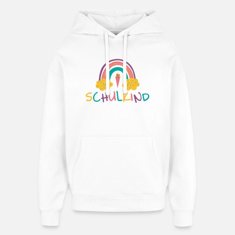 Schulkind - Regenbogen (2) - Oversized Unisex Hoodie von Stanley/Stella - Weiß