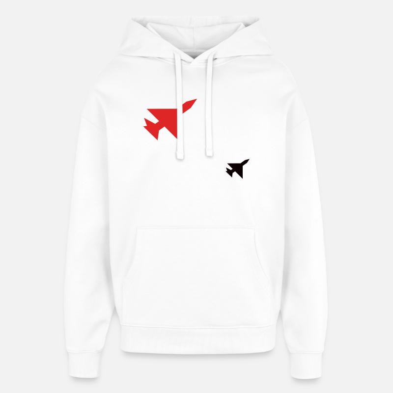 Jet Shadow - Sweat à capuche unisexe Stanley/Stella Oversized - blanc