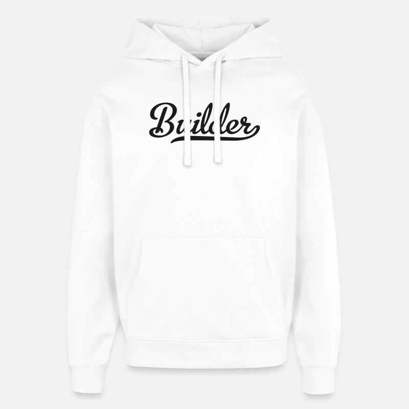 Constructeur - Sweat à capuche unisexe Stanley/Stella Oversized - blanc