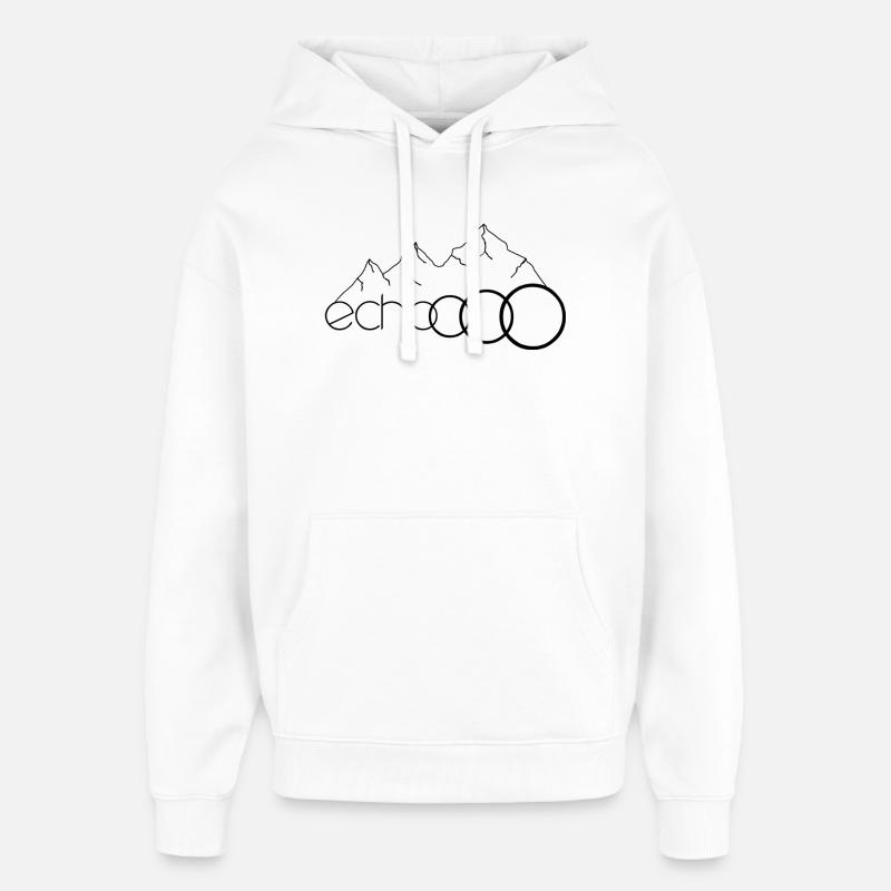 echoooo - Sweat à capuche unisexe Stanley/Stella Oversized - blanc