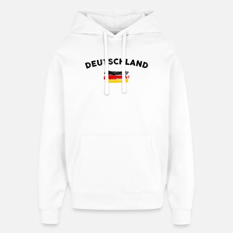 Drapeau pinceau RedGold - Sweat à capuche unisexe Stanley/Stella Oversized - blanc