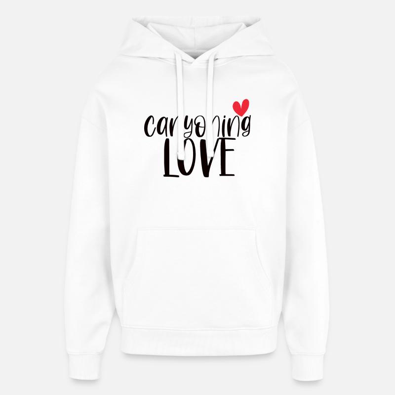 Escalade Canyoning Love Mountain Canyon Cadeau - Sweat à capuche unisexe Stanley/Stella Oversized - blanc