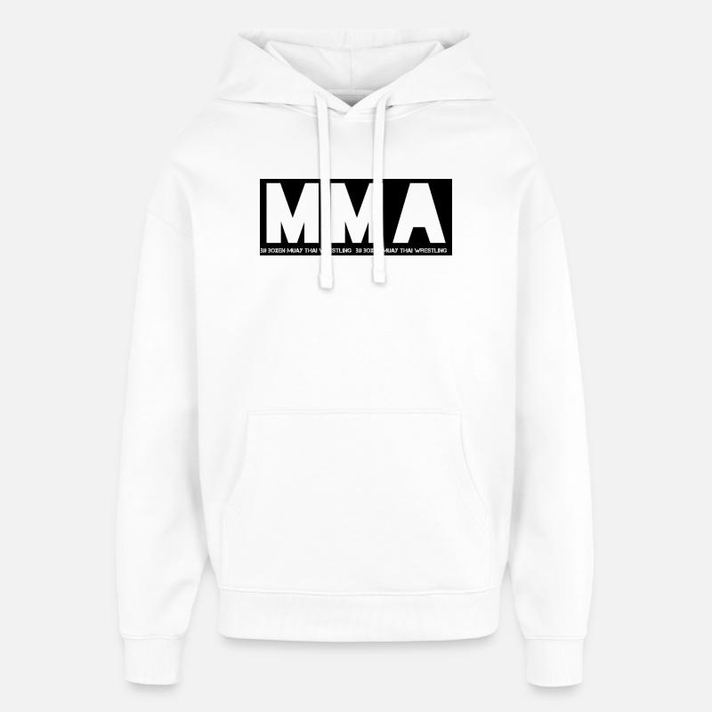 MMA - Sweat à capuche unisexe Stanley/Stella Oversized - blanc
