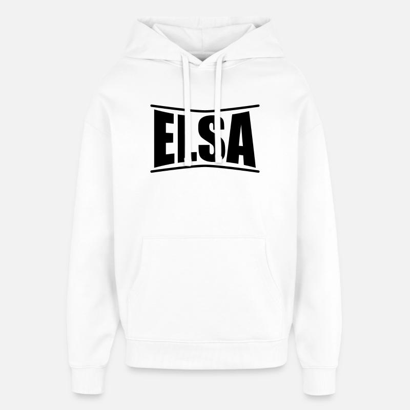 t-shirt Elsa idée cadeau t-shirt - Sweat à capuche unisexe Stanley/Stella Oversized - blanc