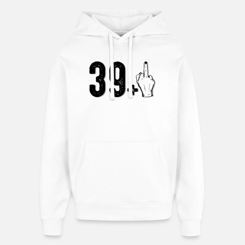 30+ Graphique du majeur - Sweat à capuche unisexe Stanley/Stella Oversized - blanc