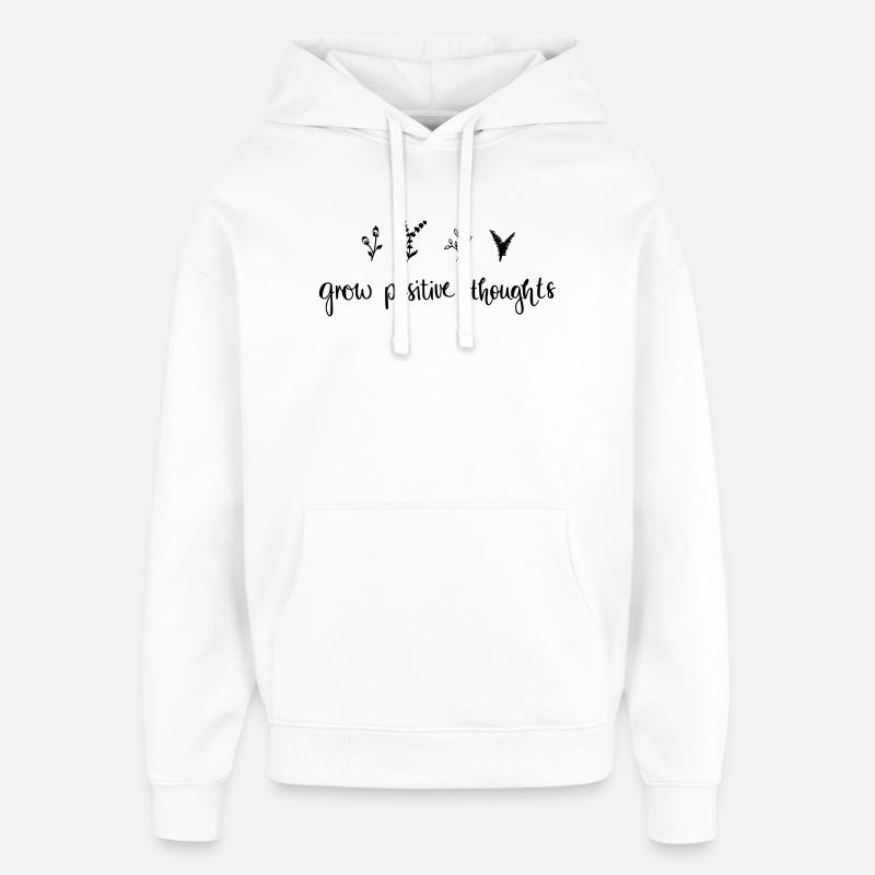 développer des pensées positives - Nature - Sweat à capuche unisexe Stanley/Stella Oversized - blanc
