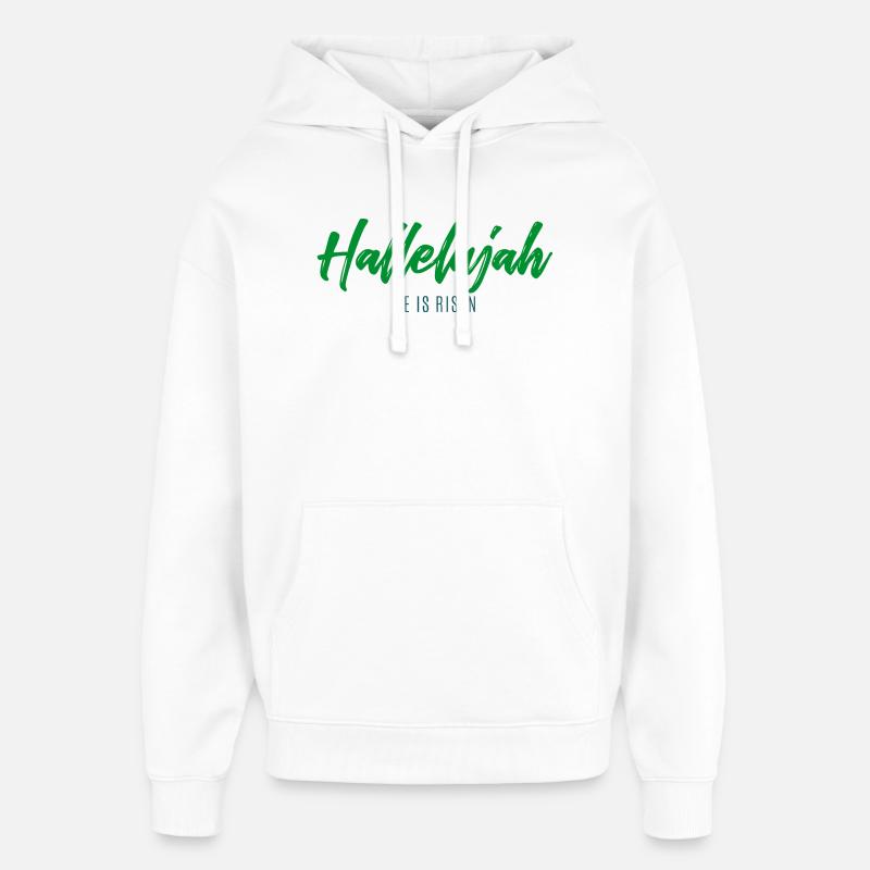 Alléluia - Sweat à capuche unisexe Stanley/Stella Oversized - blanc