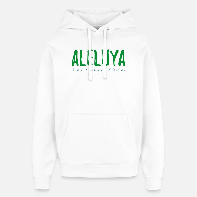 Alléluia - Sweat à capuche unisexe Stanley/Stella Oversized - blanc