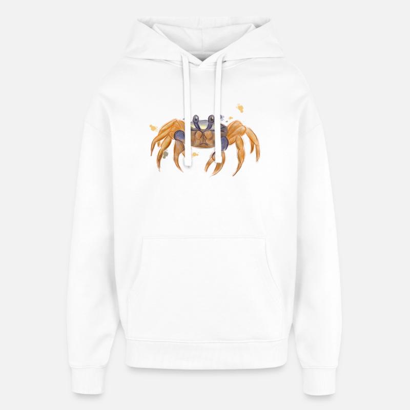 Crabe mignon - Sweat à capuche unisexe Stanley/Stella Oversized - blanc
