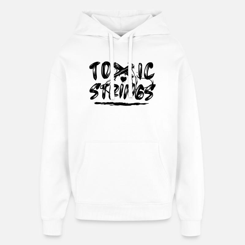 Toxic Strings - Oversized Unisex Hoodie by Stanley/Stella - white