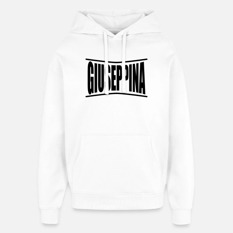t-shirt Giuseppina t-shirt idée cadeau - Sweat à capuche unisexe Stanley/Stella Oversized - blanc