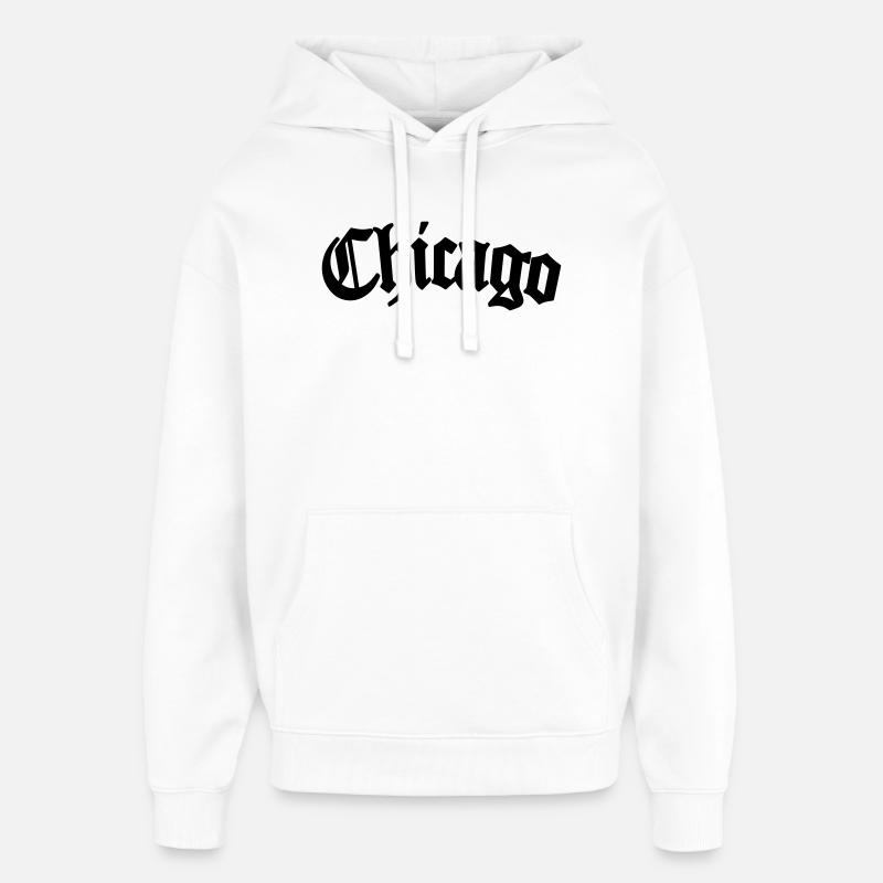Chicago - Sweat à capuche unisexe Stanley/Stella Oversized - blanc
