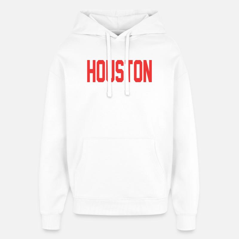 Houston Design - Sweat à capuche unisexe Stanley/Stella Oversized - blanc
