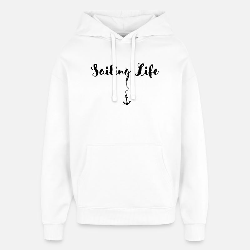 Sailing & Boating - Sail Love - Oversized Unisex Hoodie by Stanley/Stella - white