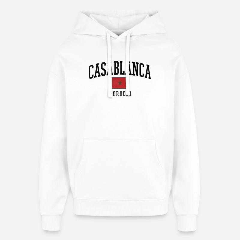 Casablanca - Sweat à capuche unisexe Stanley/Stella Oversized - blanc