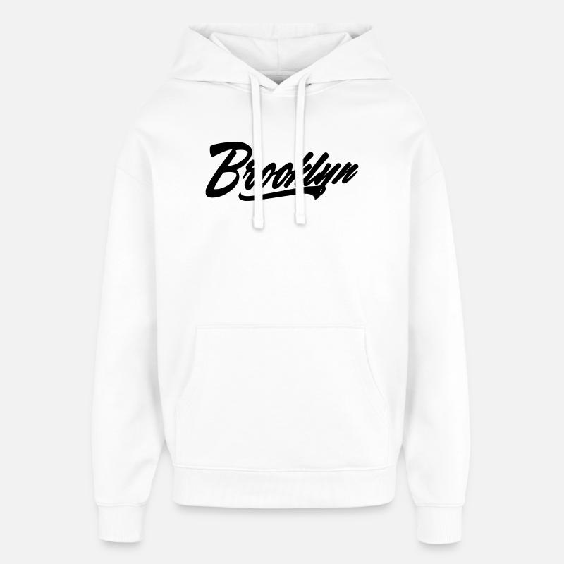 Chemise Brooklyn - Sweat à capuche unisexe Stanley/Stella Oversized - blanc