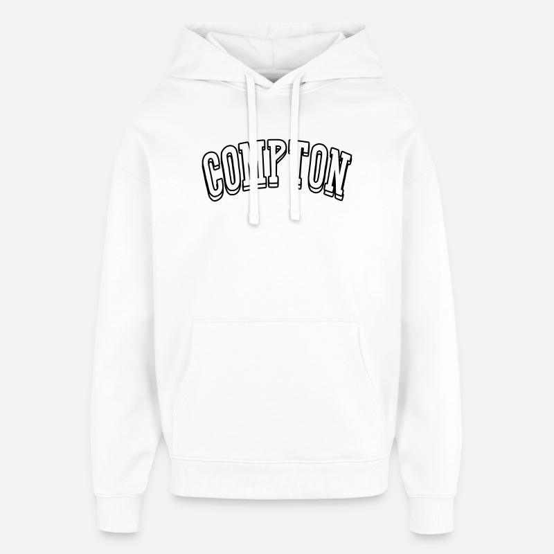 Chemise Compton - Sweat à capuche unisexe Stanley/Stella Oversized - blanc