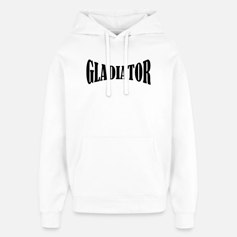 Chemise de gladiateur - Sweat à capuche unisexe Stanley/Stella Oversized - blanc