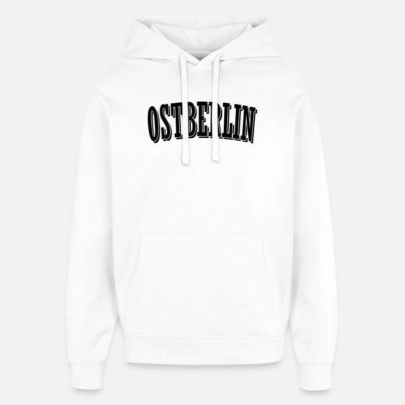 Maillot de Berlin-Est - Sweat à capuche unisexe Stanley/Stella Oversized - blanc