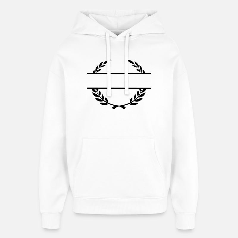 Bannière de nom Lauwerkrans - Sweat à capuche unisexe Stanley/Stella Oversized - blanc