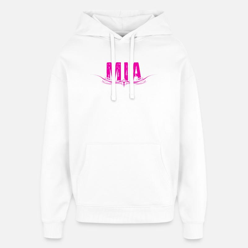 MIA décoré - Sweat à capuche unisexe Stanley/Stella Oversized - blanc