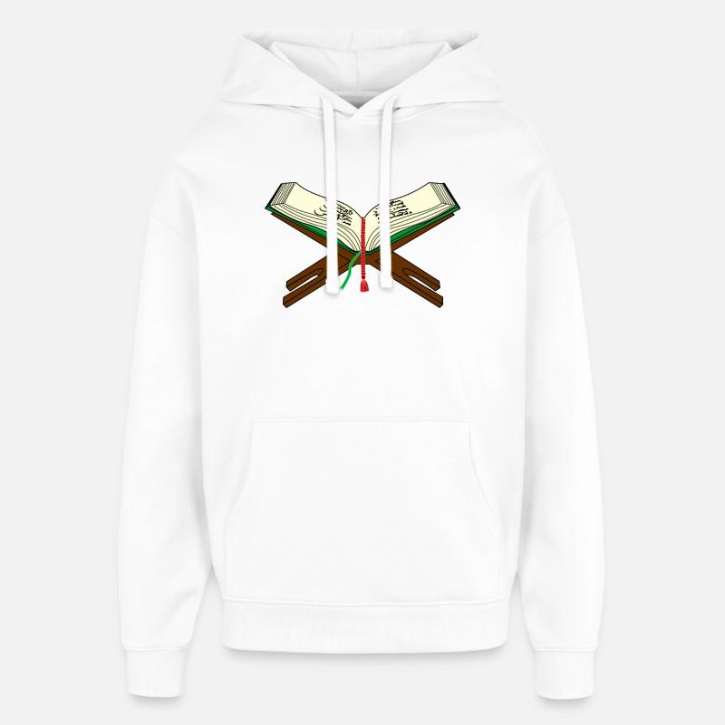 Logo du Coran - Sweat à capuche unisexe Stanley/Stella Oversized - blanc