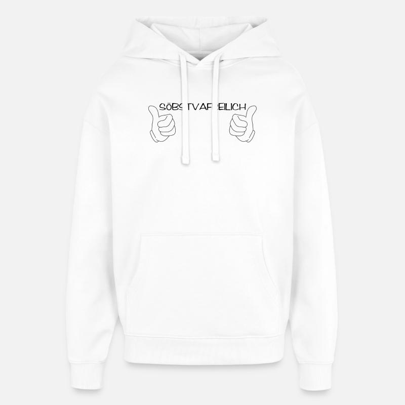 Söbstvafreilich - bien sûr, dialecte - Sweat à capuche unisexe Stanley/Stella Oversized - blanc