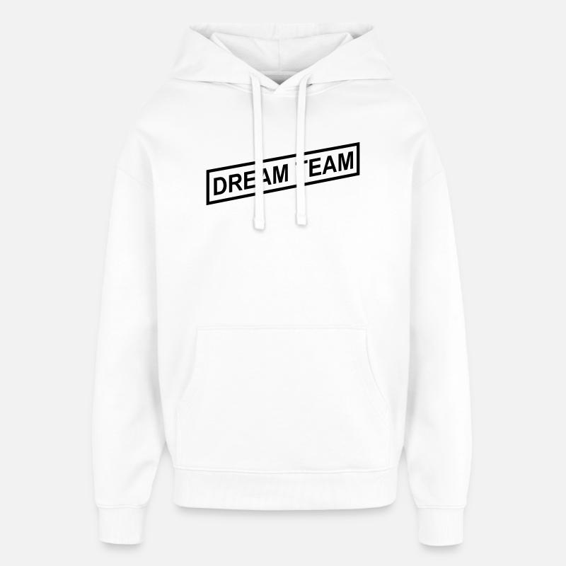 Dream Team - Oversized Unisex Hoodie von Stanley/Stella - Weiß