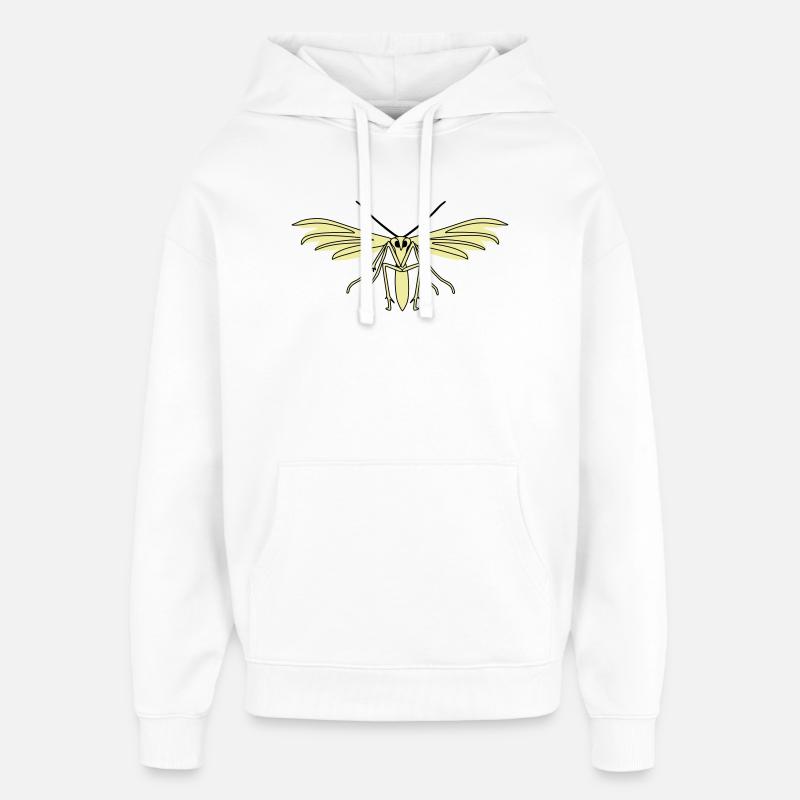 Federmotte - Oversized Unisex Hoodie von Stanley/Stella - Weiß